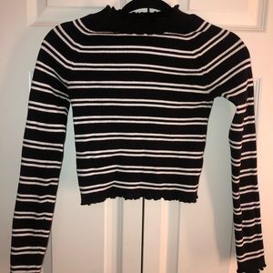 Kendall & Kylie Striped Sweater Long Sleeve